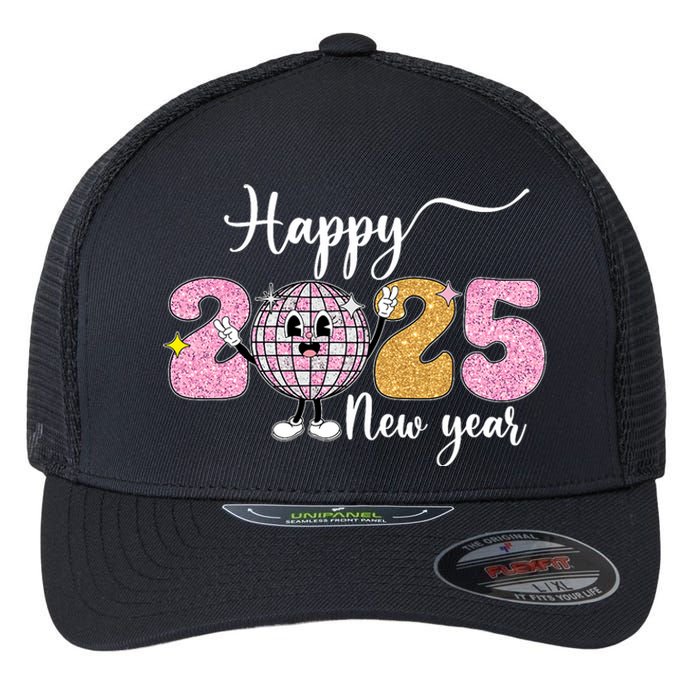 Celebration 2025 Happy New Year 2025 Party Family Matching Flexfit Unipanel Trucker Cap