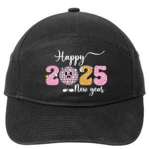 Celebration 2025 Happy New Year 2025 Party Family Matching 7-Panel Snapback Hat