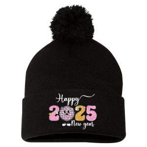 Celebration 2025 Happy New Year 2025 Party Family Matching Pom Pom 12in Knit Beanie