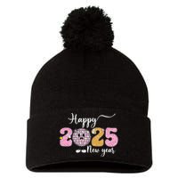 Celebration 2025 Happy New Year 2025 Party Family Matching Pom Pom 12in Knit Beanie