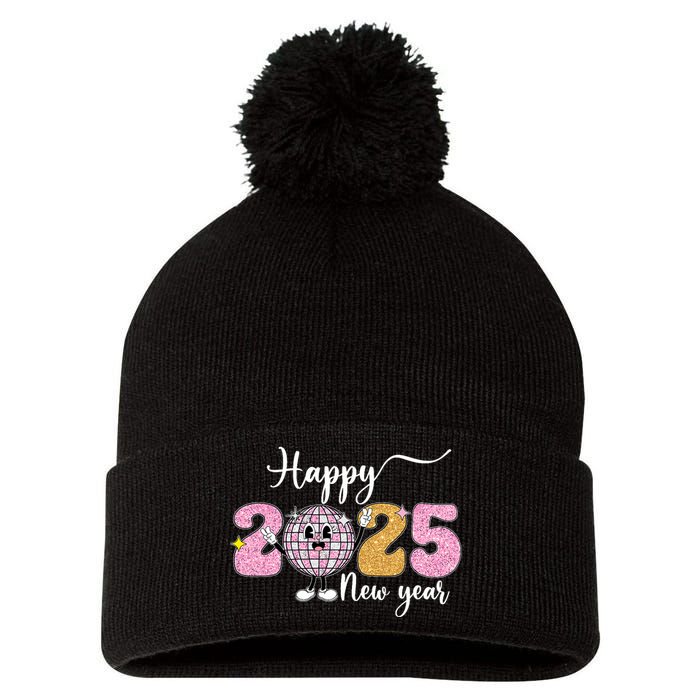 Celebration 2025 Happy New Year 2025 Party Family Matching Pom Pom 12in Knit Beanie