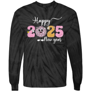 Celebration 2025 Happy New Year 2025 Party Family Matching Tie-Dye Long Sleeve Shirt