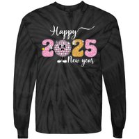 Celebration 2025 Happy New Year 2025 Party Family Matching Tie-Dye Long Sleeve Shirt