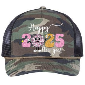 Celebration 2025 Happy New Year 2025 Party Family Matching Retro Rope Trucker Hat Cap