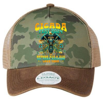 Cicada 2024 Insect Cicada Lover Legacy Tie Dye Trucker Hat