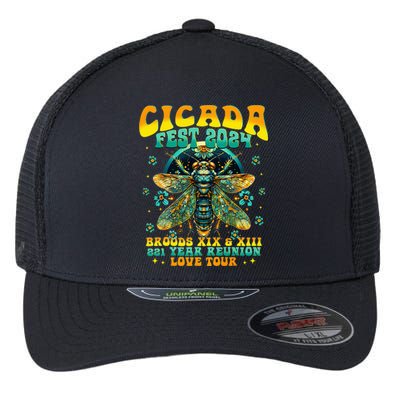 Cicada 2024 Insect Cicada Lover Flexfit Unipanel Trucker Cap