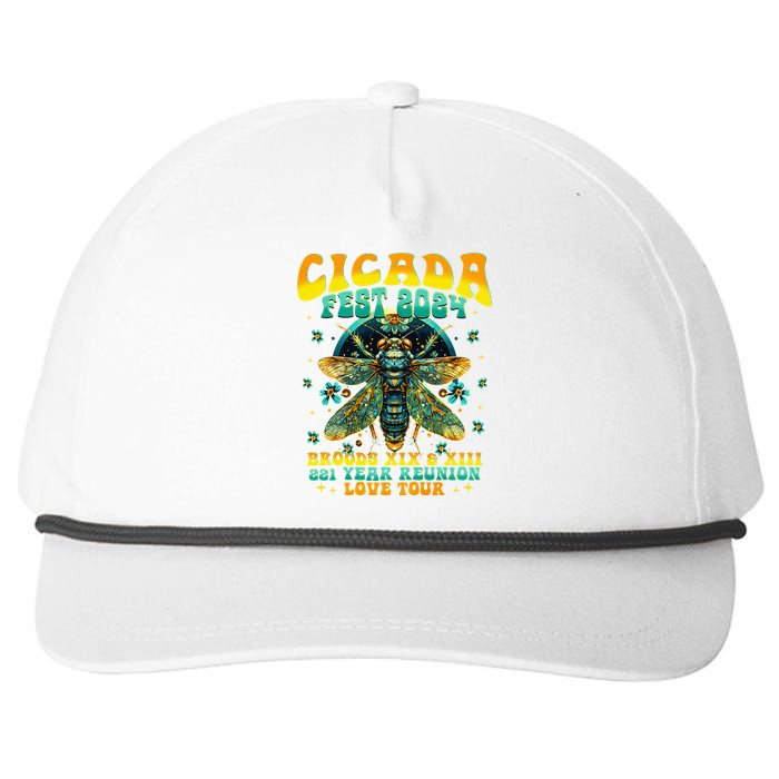 Cicada 2024 Insect Cicada Lover Snapback Five-Panel Rope Hat