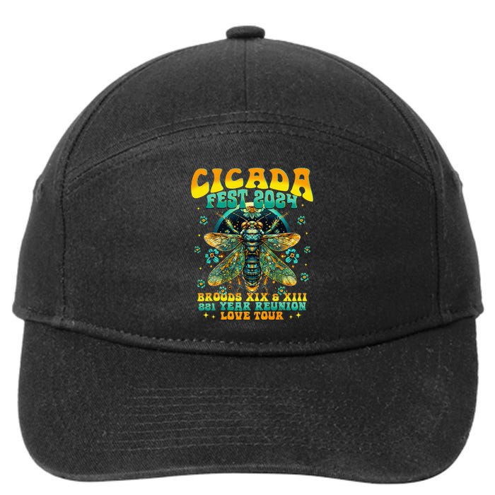 Cicada 2024 Insect Cicada Lover 7-Panel Snapback Hat