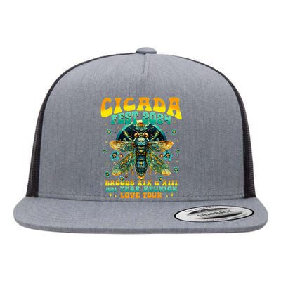 Cicada 2024 Insect Cicada Lover Flat Bill Trucker Hat