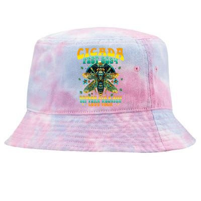 Cicada 2024 Insect Cicada Lover Tie-Dyed Bucket Hat