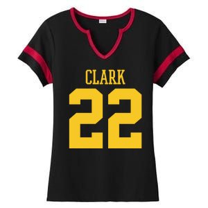 Clark 22 Iowa Basketball Ladies Halftime Notch Neck Tee