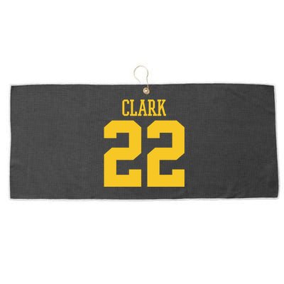 Clark 22 Iowa Basketball Large Microfiber Waffle Golf Towel