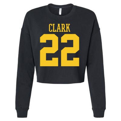 Clark 22 Iowa Basketball Cropped Pullover Crew