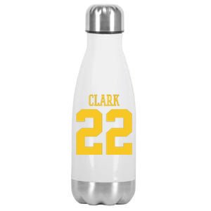 Clark 22 Iowa Basketball Stainless Steel Insulated Water Bottle