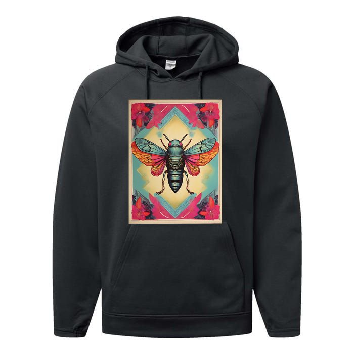 Cicada 2024 Invasion Double Emergence Performance Fleece Hoodie