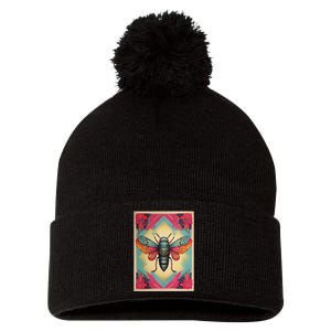 Cicada 2024 Invasion Double Emergence Pom Pom 12in Knit Beanie