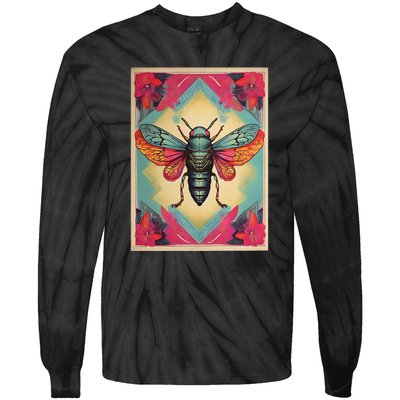 Cicada 2024 Invasion Double Emergence Tie-Dye Long Sleeve Shirt