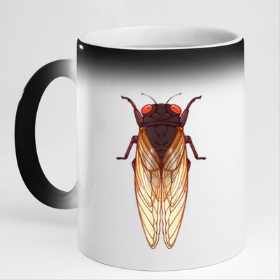 Cicada 2024 Invasion Emergence Swarm Brood Xiii Xix 11oz Black Color Changing Mug