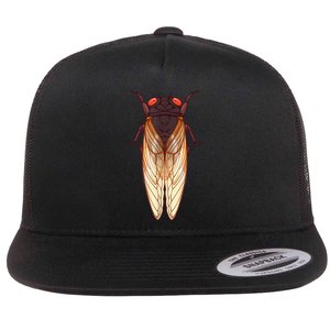 Cicada 2024 Invasion Emergence Swarm Brood Xiii Xix Flat Bill Trucker Hat