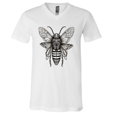 Cicada 2024 Invasion Double Emergence V-Neck T-Shirt