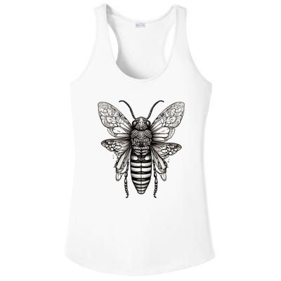 Cicada 2024 Invasion Double Emergence Ladies PosiCharge Competitor Racerback Tank