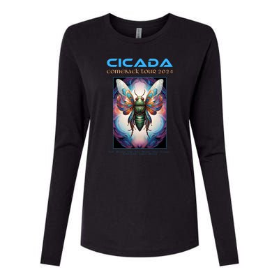 Cicada 2024 Invasion Double Emergence Womens Cotton Relaxed Long Sleeve T-Shirt