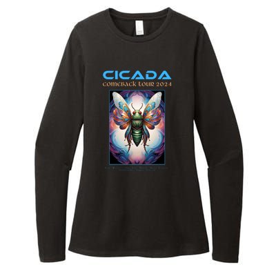 Cicada 2024 Invasion Double Emergence Womens CVC Long Sleeve Shirt