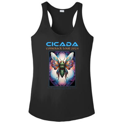 Cicada 2024 Invasion Double Emergence Ladies PosiCharge Competitor Racerback Tank