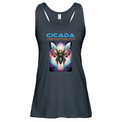 Cicada 2024 Invasion Double Emergence Ladies Essential Flowy Tank