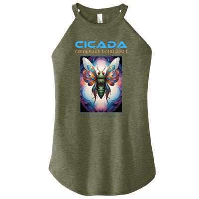 Cicada 2024 Invasion Double Emergence Women's Perfect Tri Rocker Tank