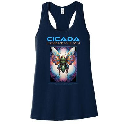 Cicada 2024 Invasion Double Emergence Women's Racerback Tank