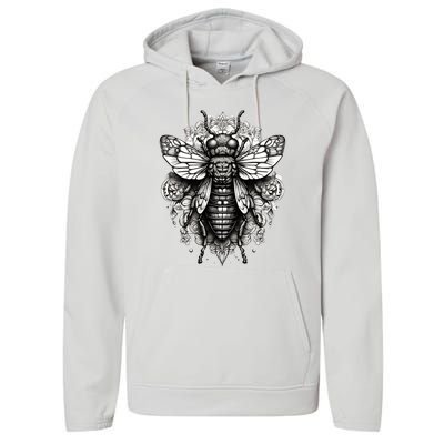 Cicada 2024 Invasion Double Emergence Performance Fleece Hoodie