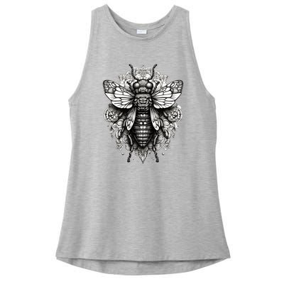 Cicada 2024 Invasion Double Emergence Ladies PosiCharge Tri-Blend Wicking Tank