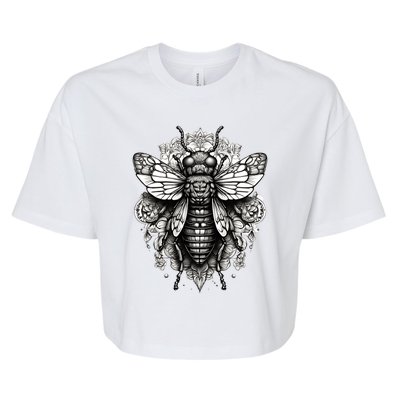 Cicada 2024 Invasion Double Emergence Bella+Canvas Jersey Crop Tee