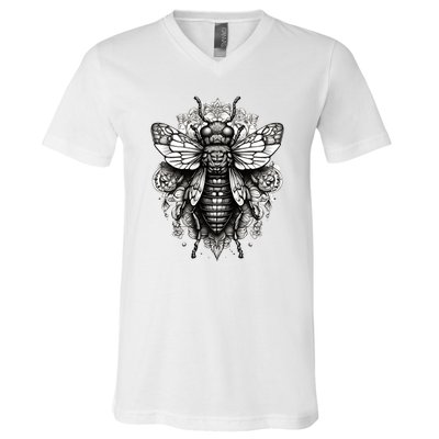 Cicada 2024 Invasion Double Emergence V-Neck T-Shirt