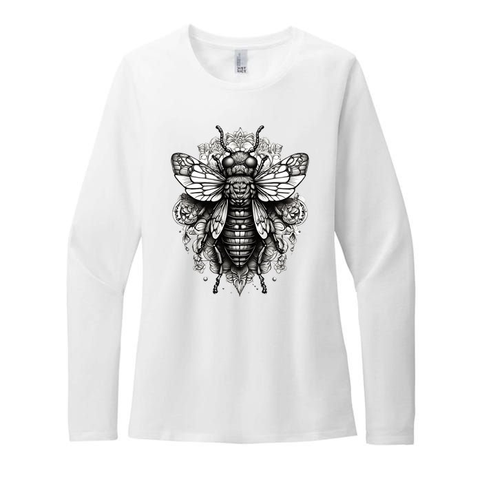 Cicada 2024 Invasion Double Emergence Womens CVC Long Sleeve Shirt