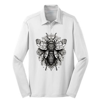 Cicada 2024 Invasion Double Emergence Silk Touch Performance Long Sleeve Polo