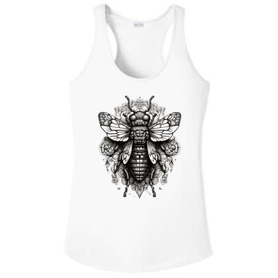 Cicada 2024 Invasion Double Emergence Ladies PosiCharge Competitor Racerback Tank