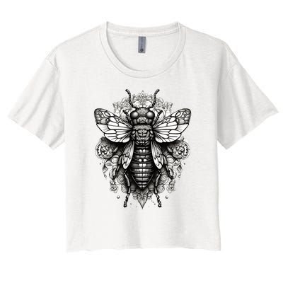 Cicada 2024 Invasion Double Emergence Women's Crop Top Tee