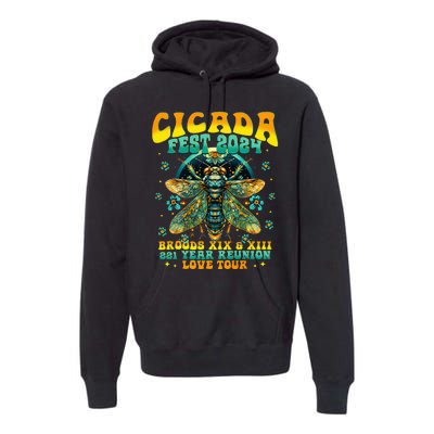 Cicada 2024 Insect Cicada Lover Premium Hoodie