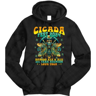 Cicada 2024 Insect Cicada Lover Tie Dye Hoodie