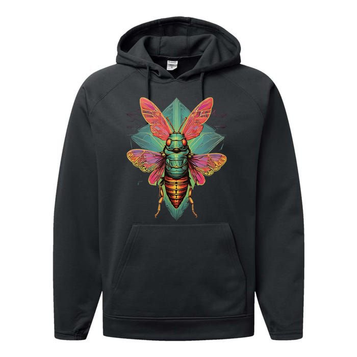 Cicada 2024 Invasion Double Emergence Performance Fleece Hoodie