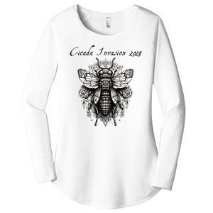 Cicada 2024 Invasion Double Emergence Women's Perfect Tri Tunic Long Sleeve Shirt