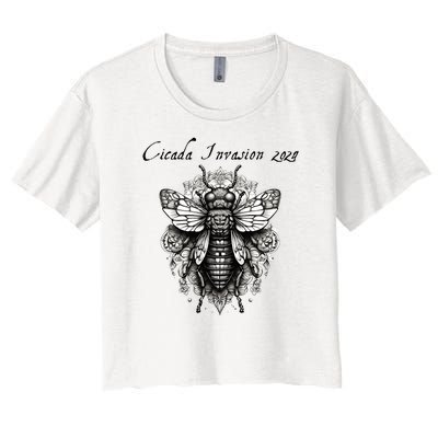 Cicada 2024 Invasion Double Emergence Women's Crop Top Tee