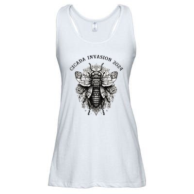 Cicada 2024 Invasion Double Emergence Ladies Essential Flowy Tank