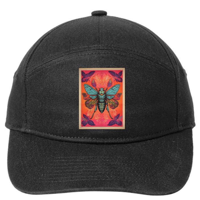 Cicada 2024 Invasion Double Emergence 7-Panel Snapback Hat