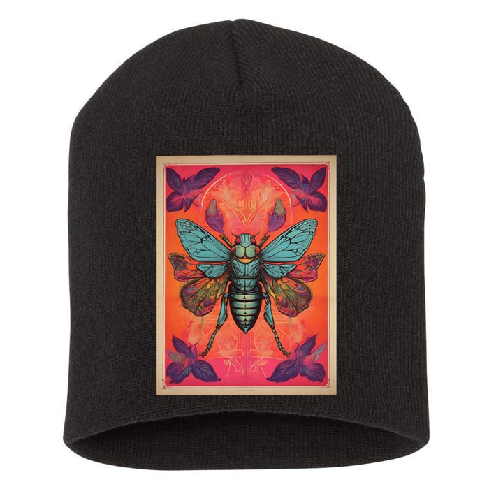 Cicada 2024 Invasion Double Emergence Short Acrylic Beanie