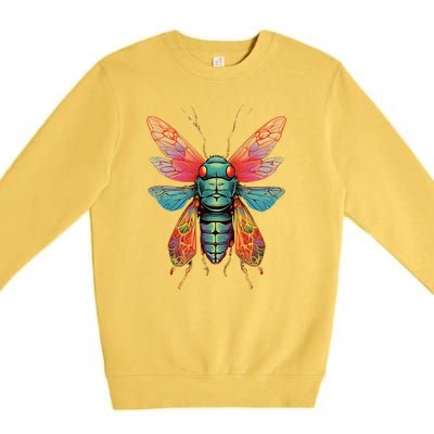 Cicada 2024 Invasion Double Emergence Premium Crewneck Sweatshirt