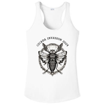 Cicada 2024 Invasion Double Emergence Ladies PosiCharge Competitor Racerback Tank