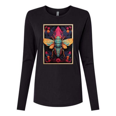 Cicada 2024 Invasion Double Emergence Womens Cotton Relaxed Long Sleeve T-Shirt